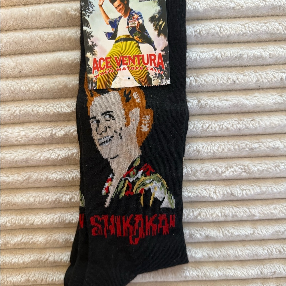 Ace Ventura Black Novelty Socks